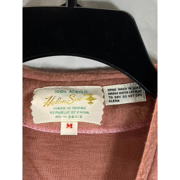 HELEN SUE Women's Rust Vintage Five-Button Sleeveless Vest SZ M - Picture 8 of 8